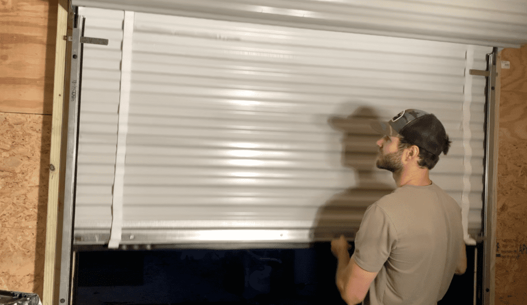 open garage door manually from outside