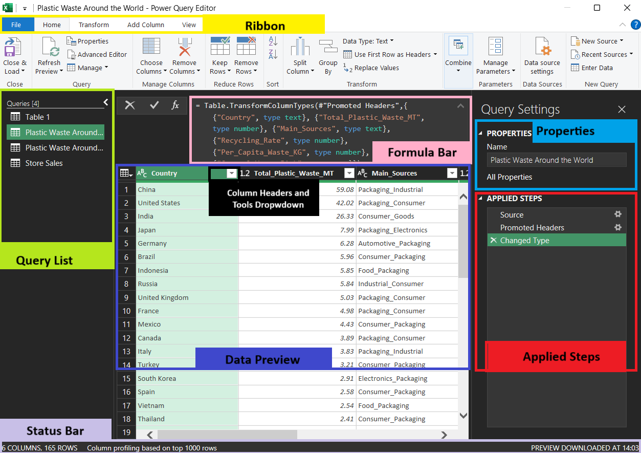 powerquery in excel