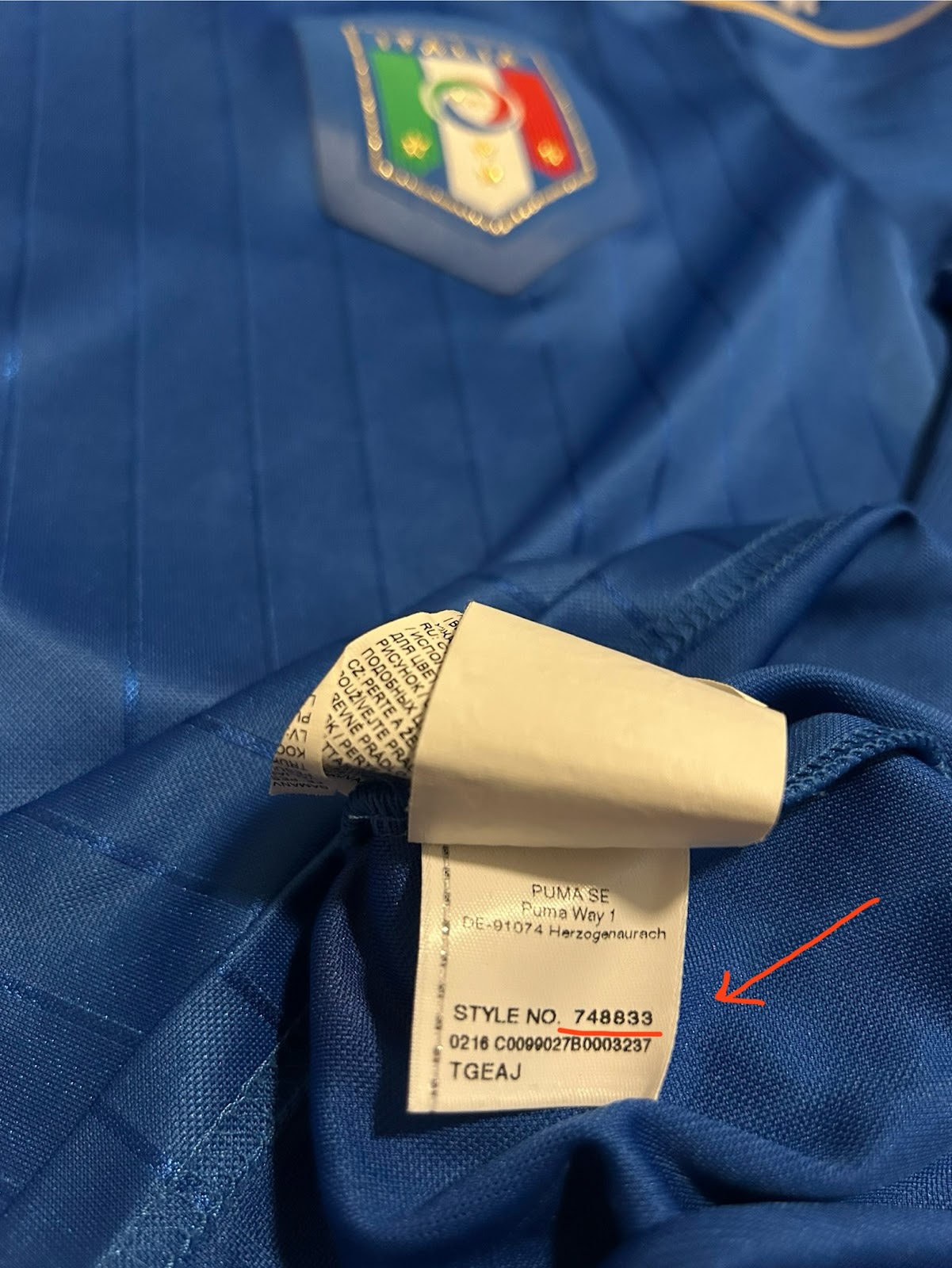 How to check Puma shirt authenticity (code)