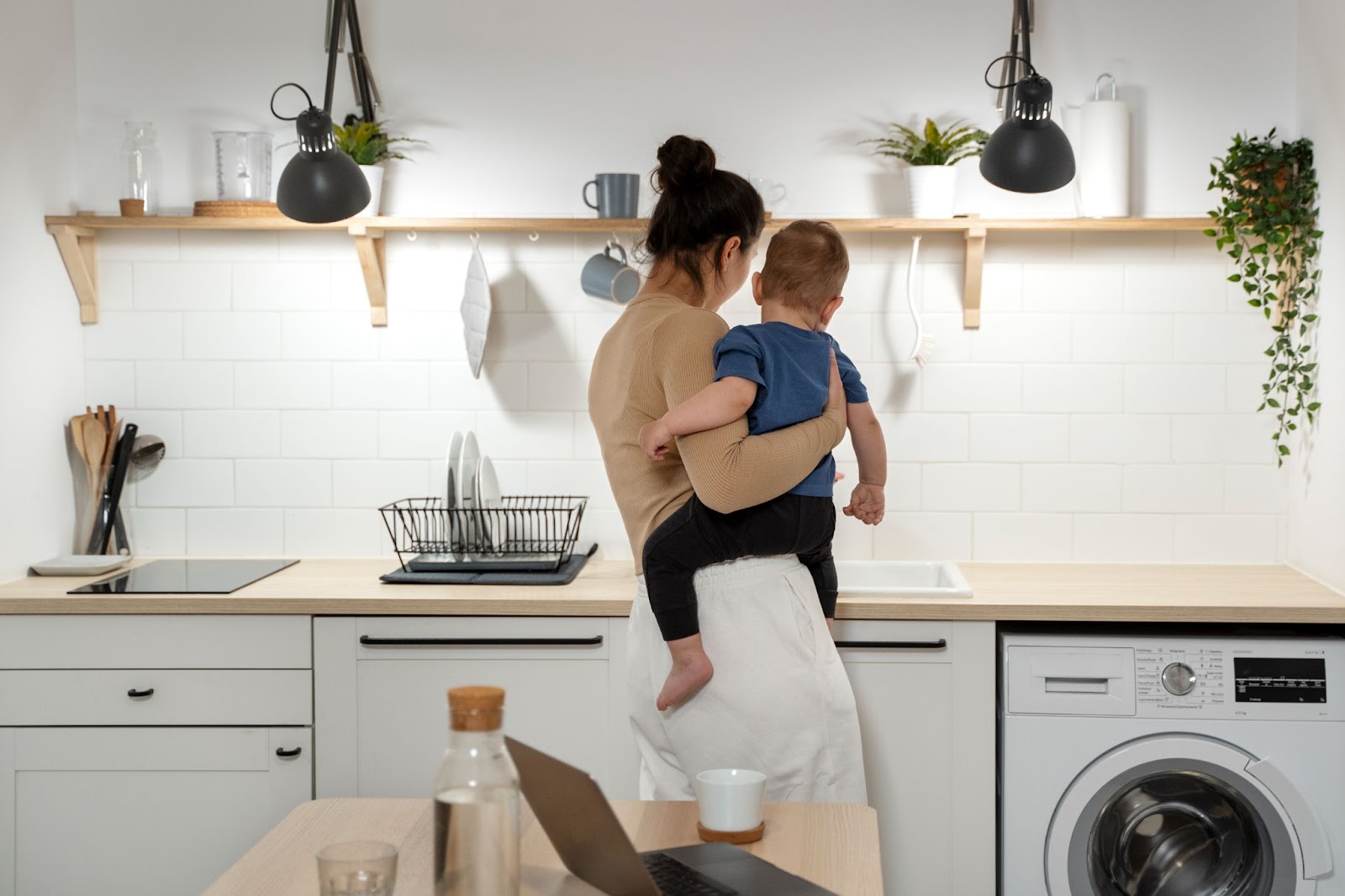 laundry area dapur belakang