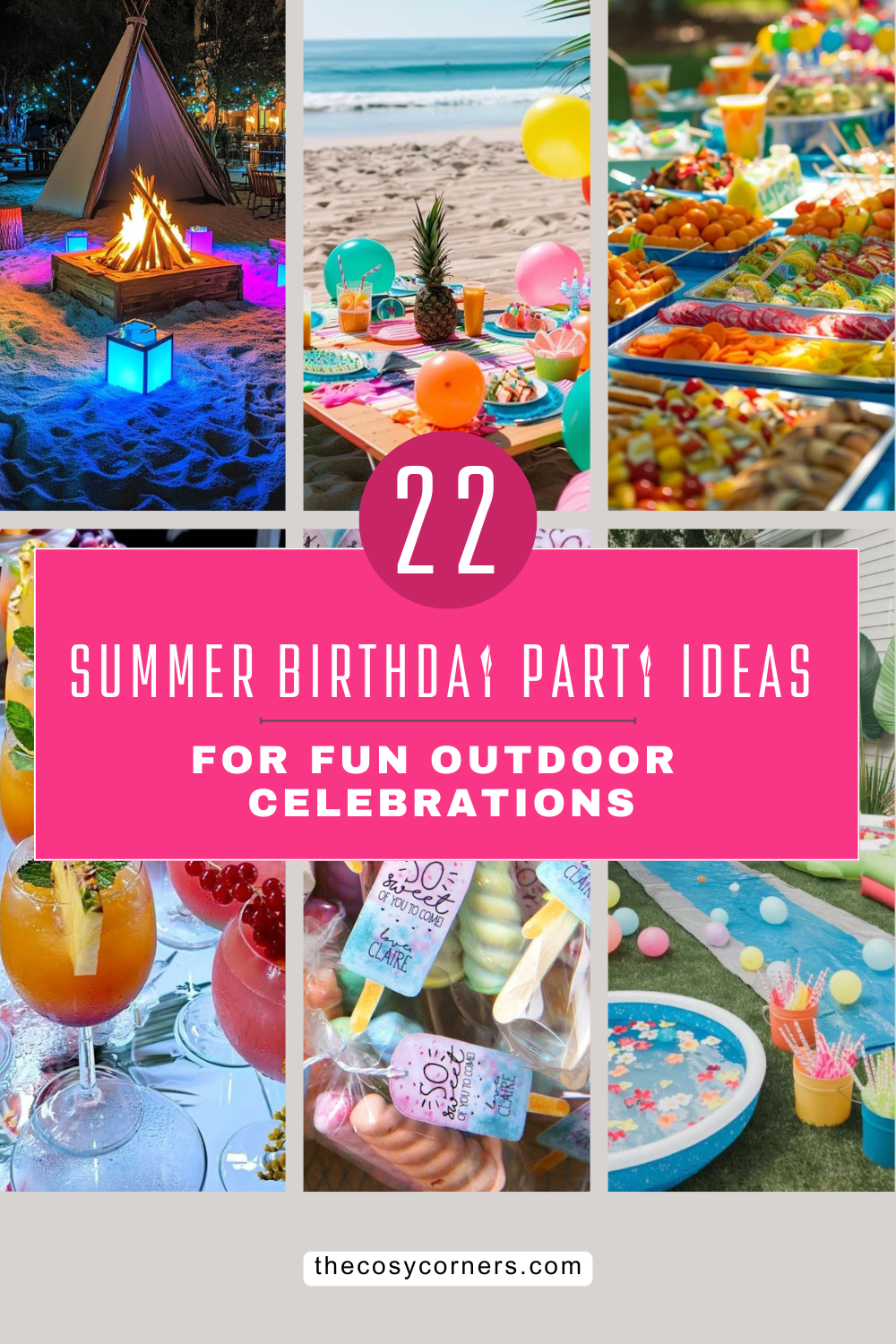 outdoor summer birthday party ideas