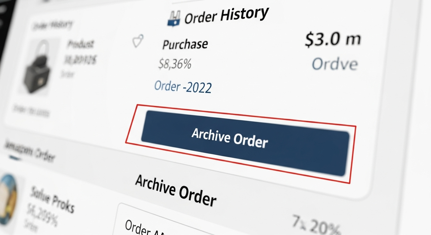 how to archive amazon orders