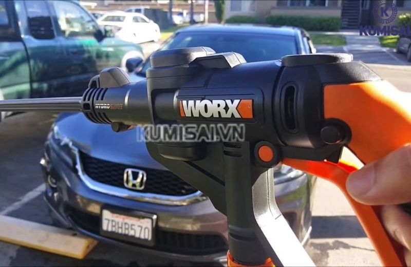 Sử dụng máy rửa xe Worx đúng cách