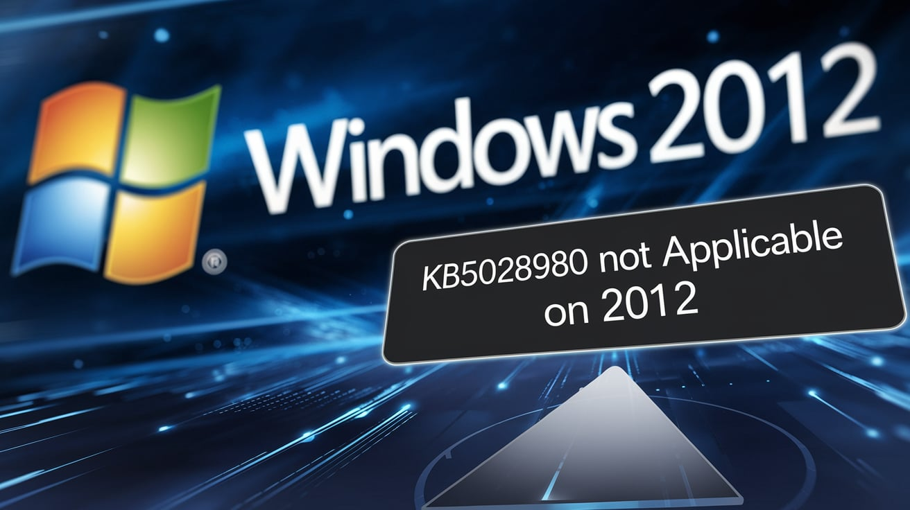  kb5028980 not applicable on 2012