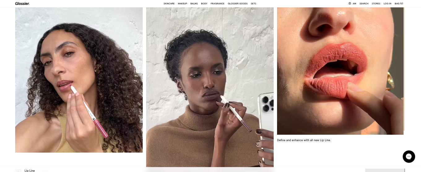 glossier ugc 