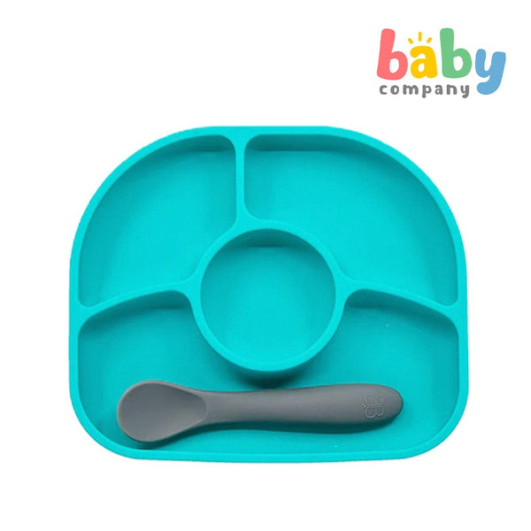 BBLUV Yümi 4-Section Silicone Plate And Spoon Set