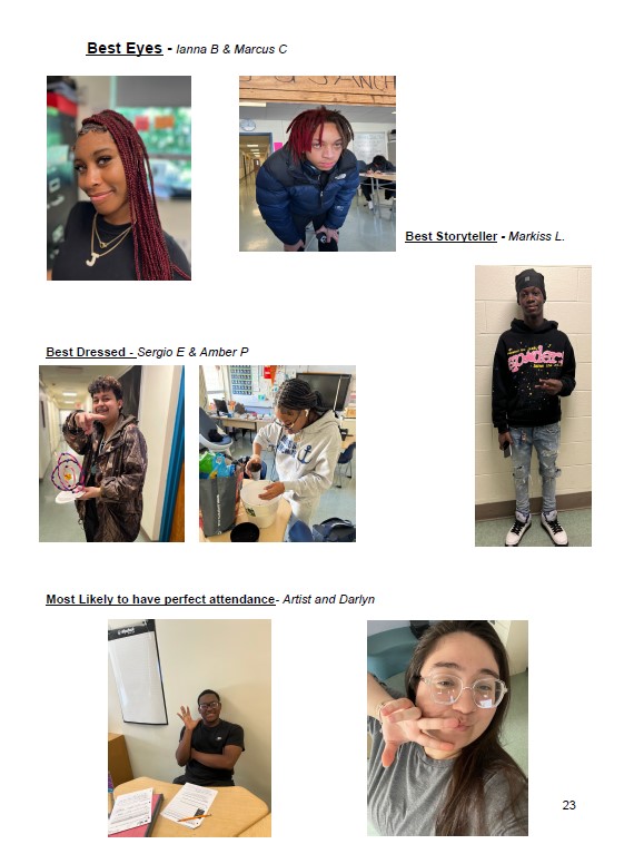 Superlative pages from the Anchor Yearbook