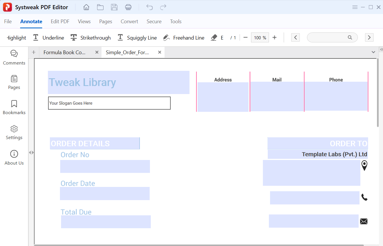 PDF editor