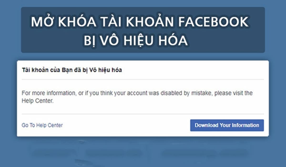 Cách mở khóa tài khoản Facebook bị khóa tạm thời tự động, số lượng lớn