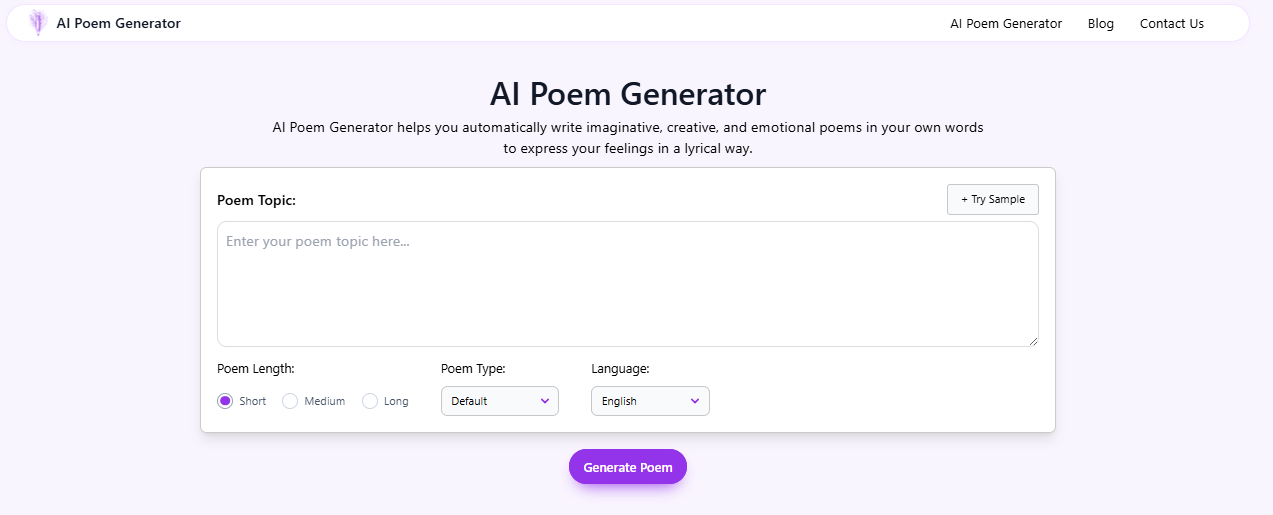 Aipoemgenerator.io