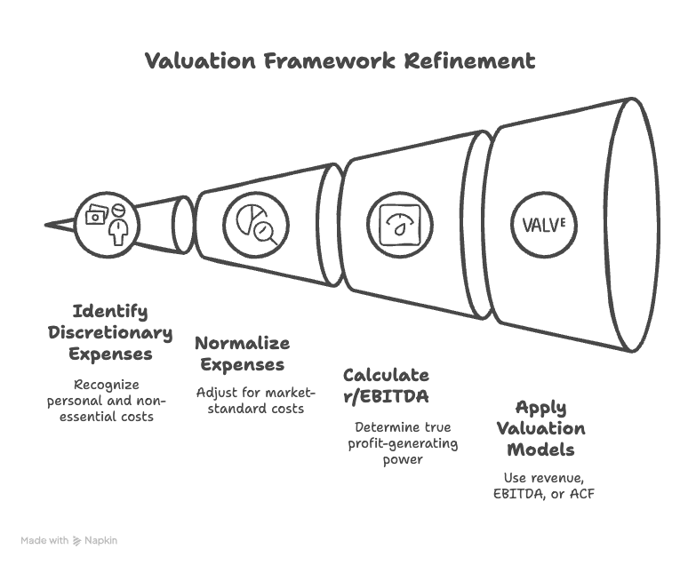 The image showcases the valuation framework refinement
