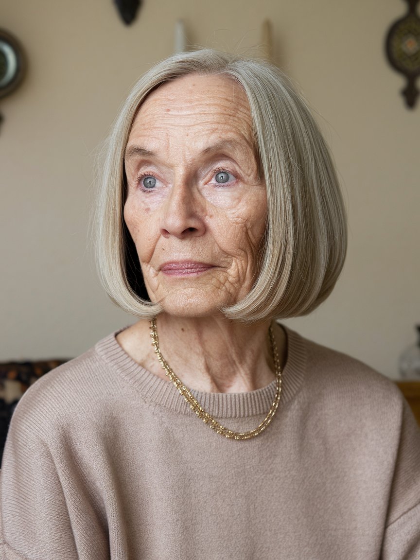 35. Sleek Chin-Length Bob