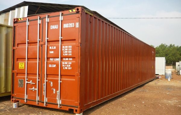 vỏ container 40 feet nặng bao nhiêu