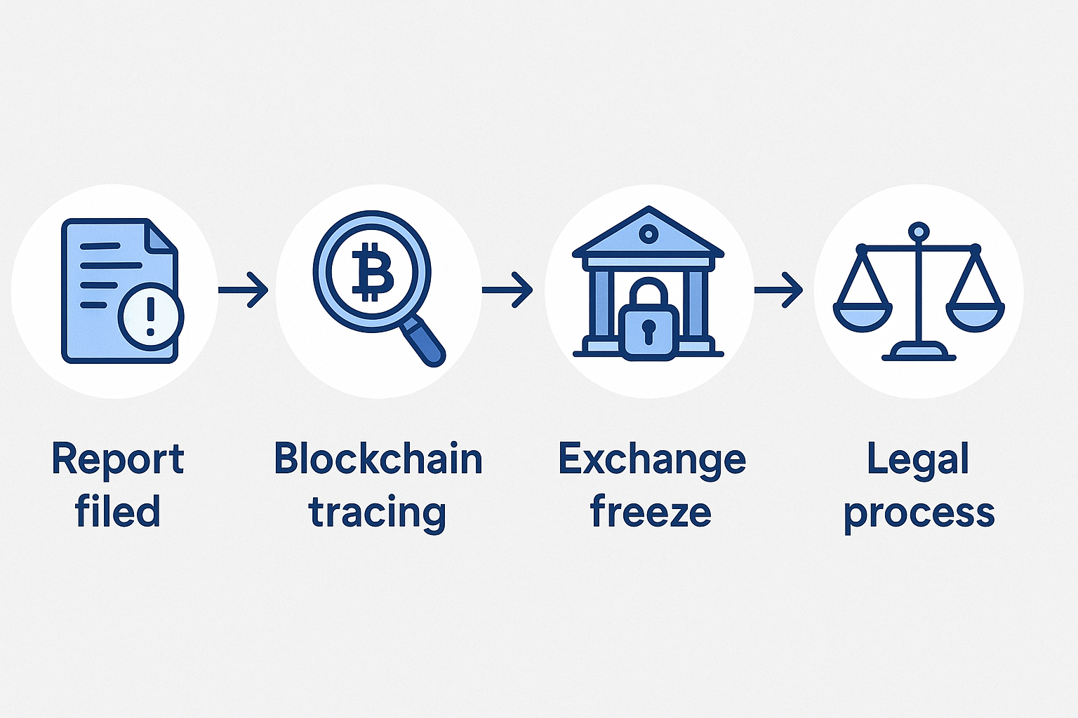 Report stolen cryptocurrency
