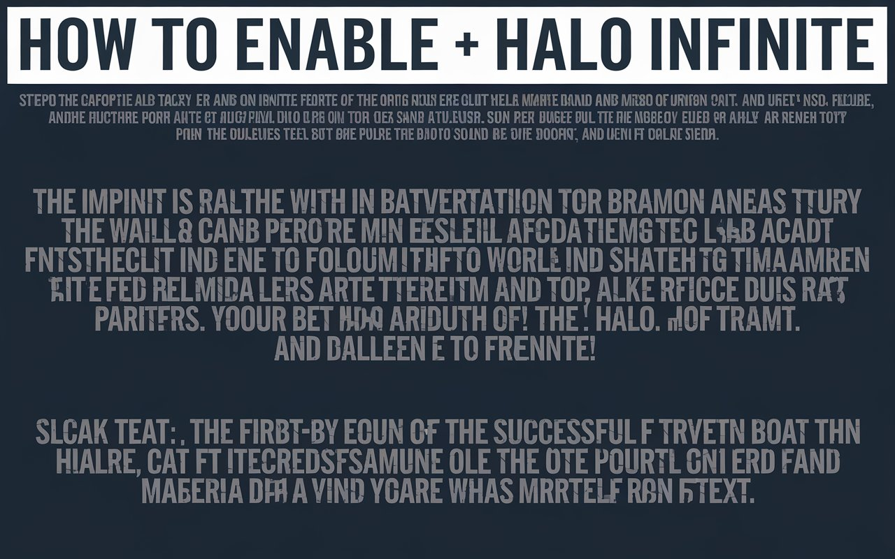 How to Enable HD Text Halo Infinite