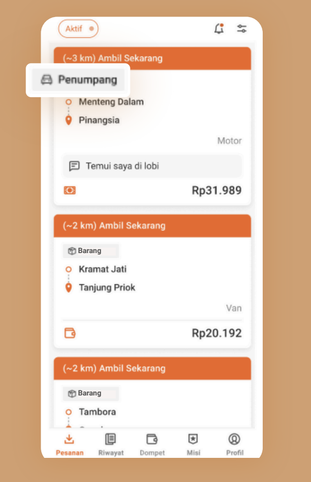 cara ambil order lalamove
