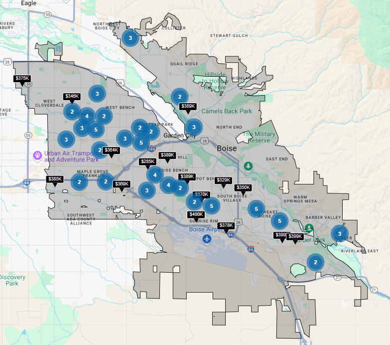 Boise IDX site (under 400k)