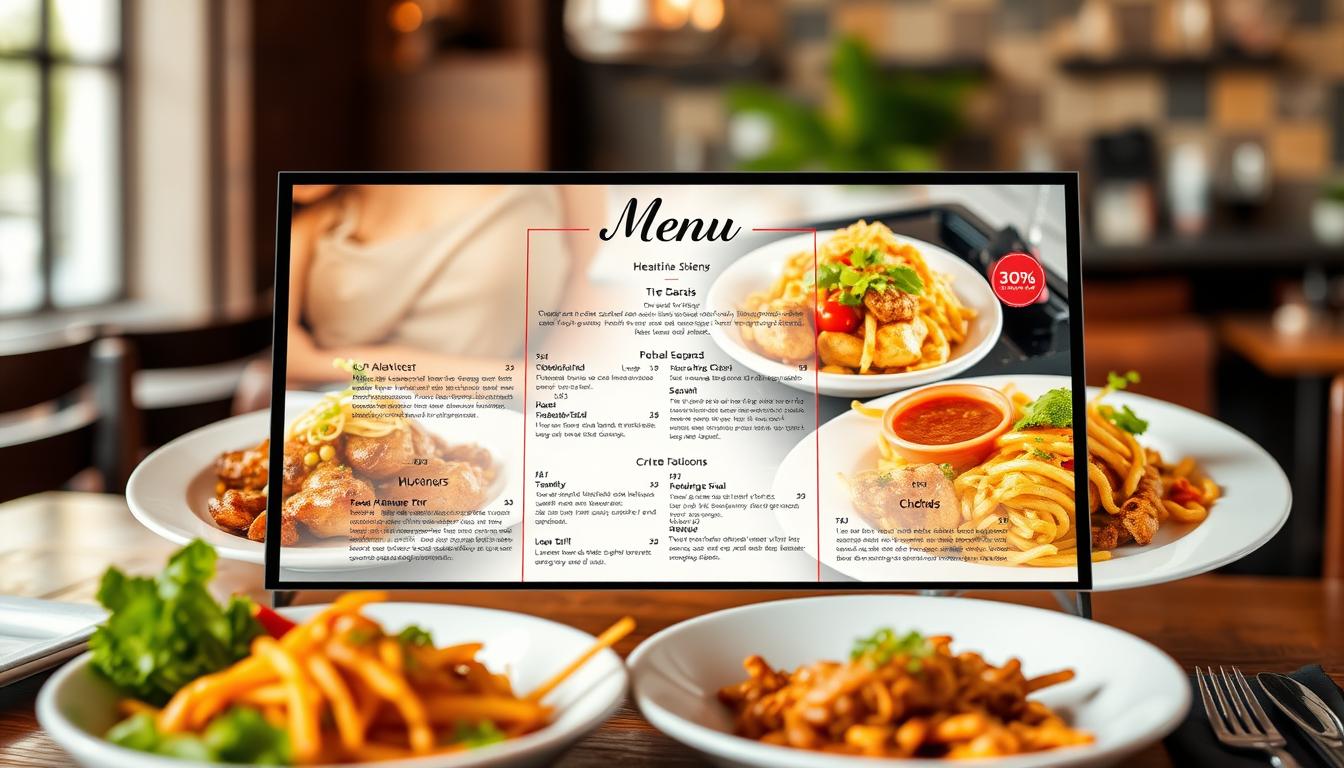 online menu design