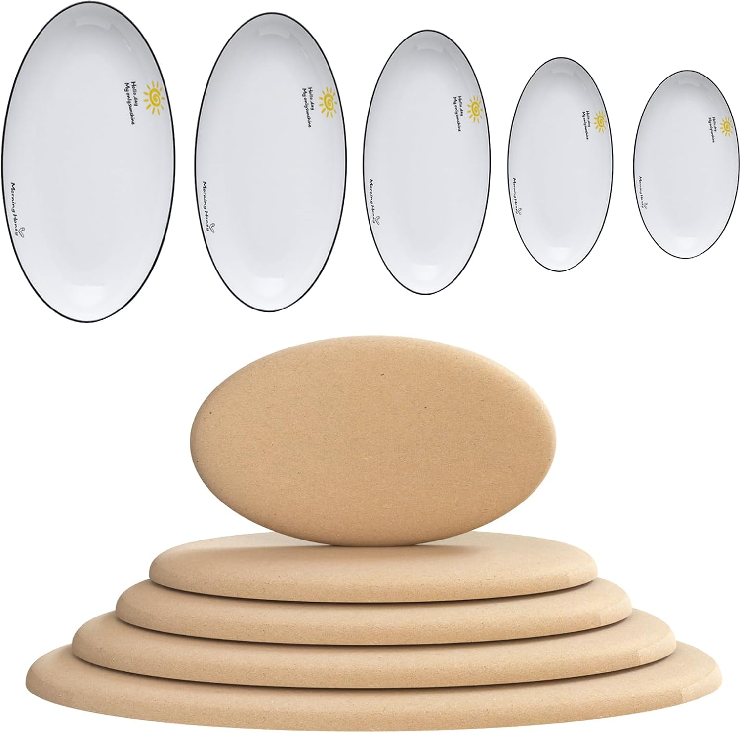 oval ceramic plate molds