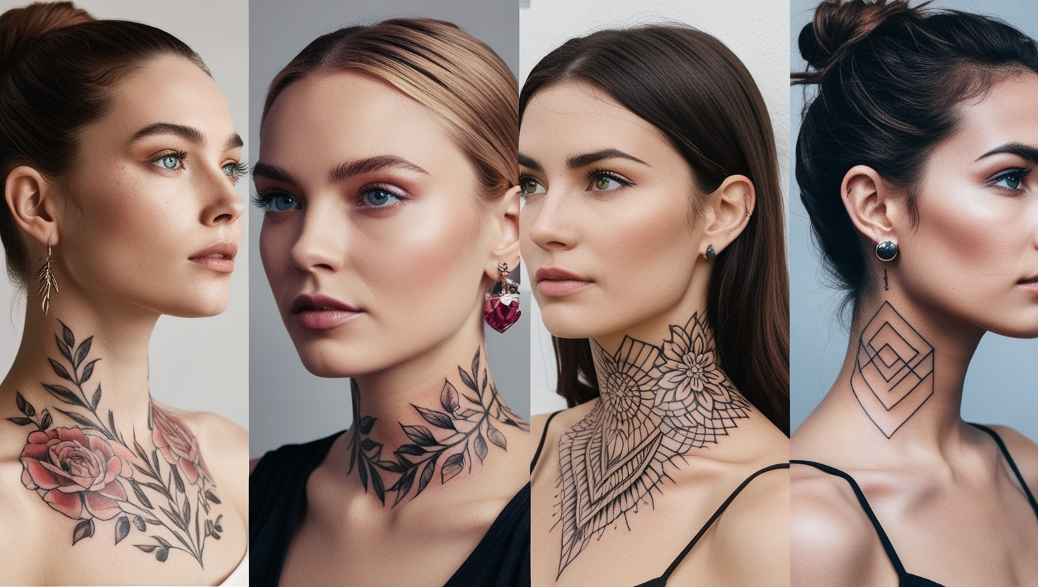 Neck Tattoos for Women