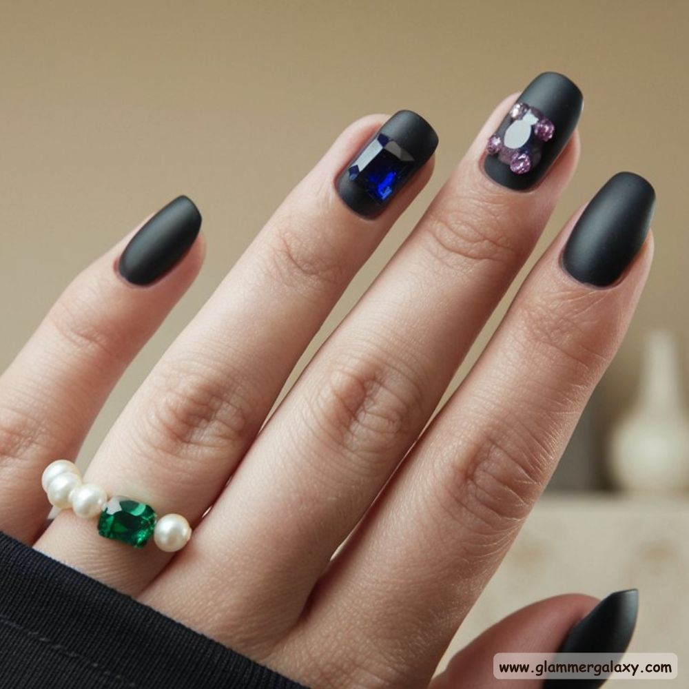Dark Winter Nails having Gorgeous Dark Nail Art
