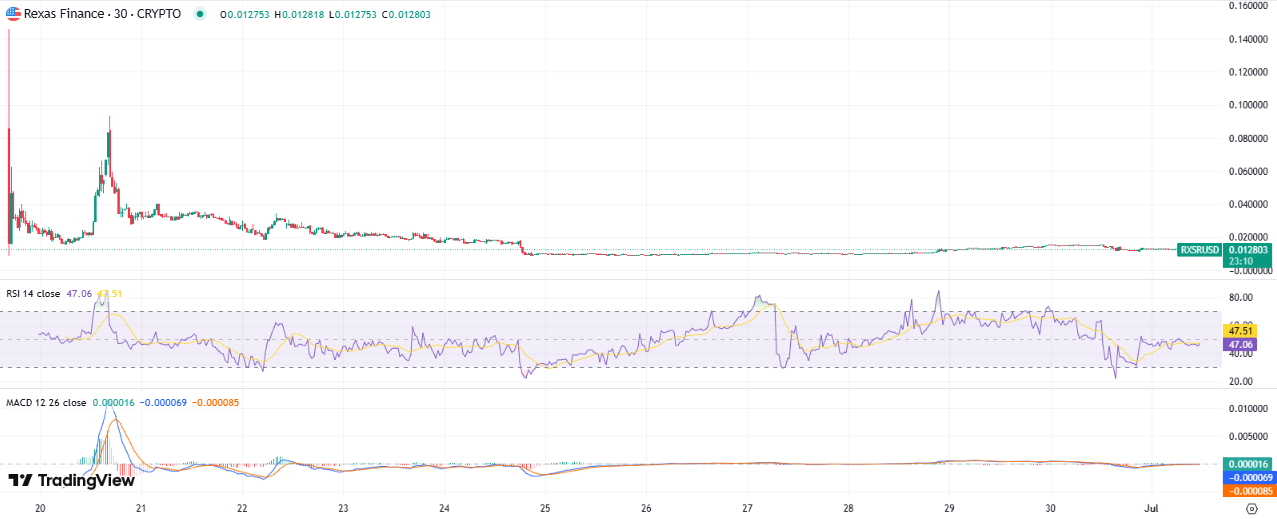 Rexas Finance Price Chart