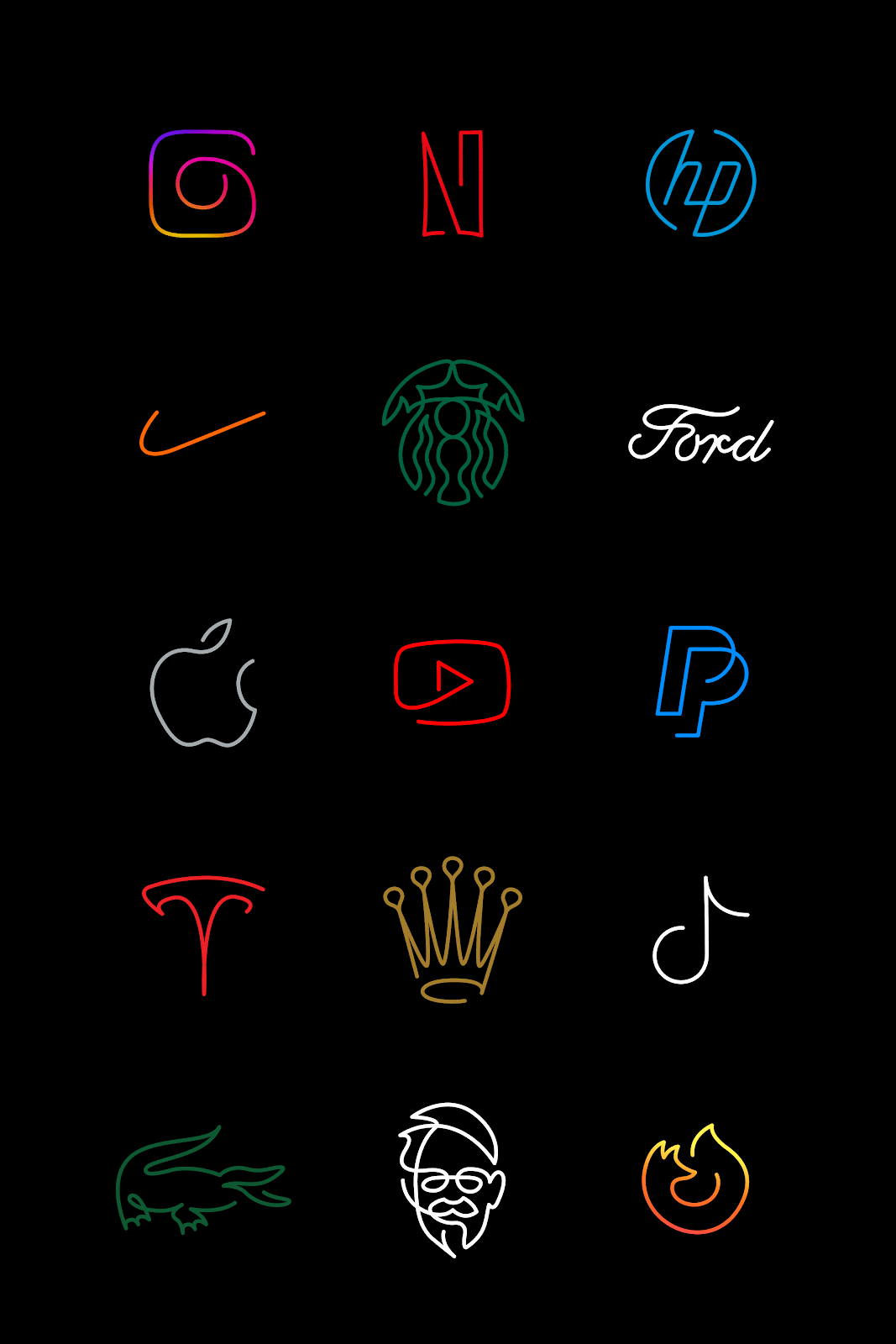 Artifact from the Minimalist Magic: One Line Logos by Loooop Studio article on Abduzeedo