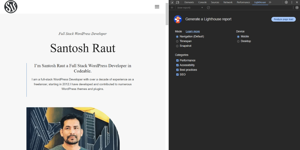 google lighthouse accessibility extension