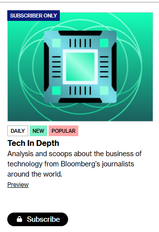 Screenshot of Tech in Depth. 
