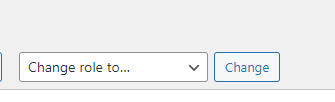 a screenshot of change role where you can change the role of an existing user