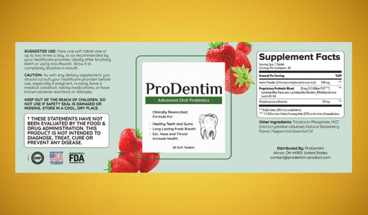 ProDentim Supplement Facts