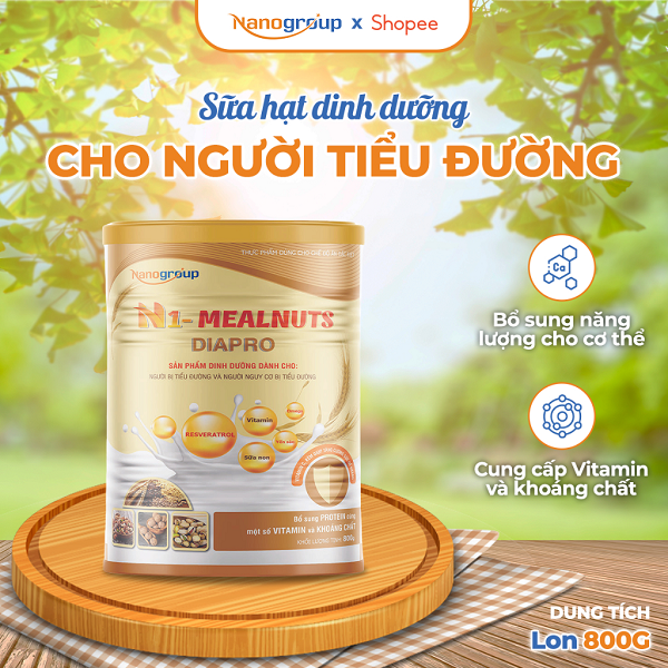  N1-MEALNUTS DIAPRO là sản phẩm dinh dưỡng dành cho người bị tiểu đường 