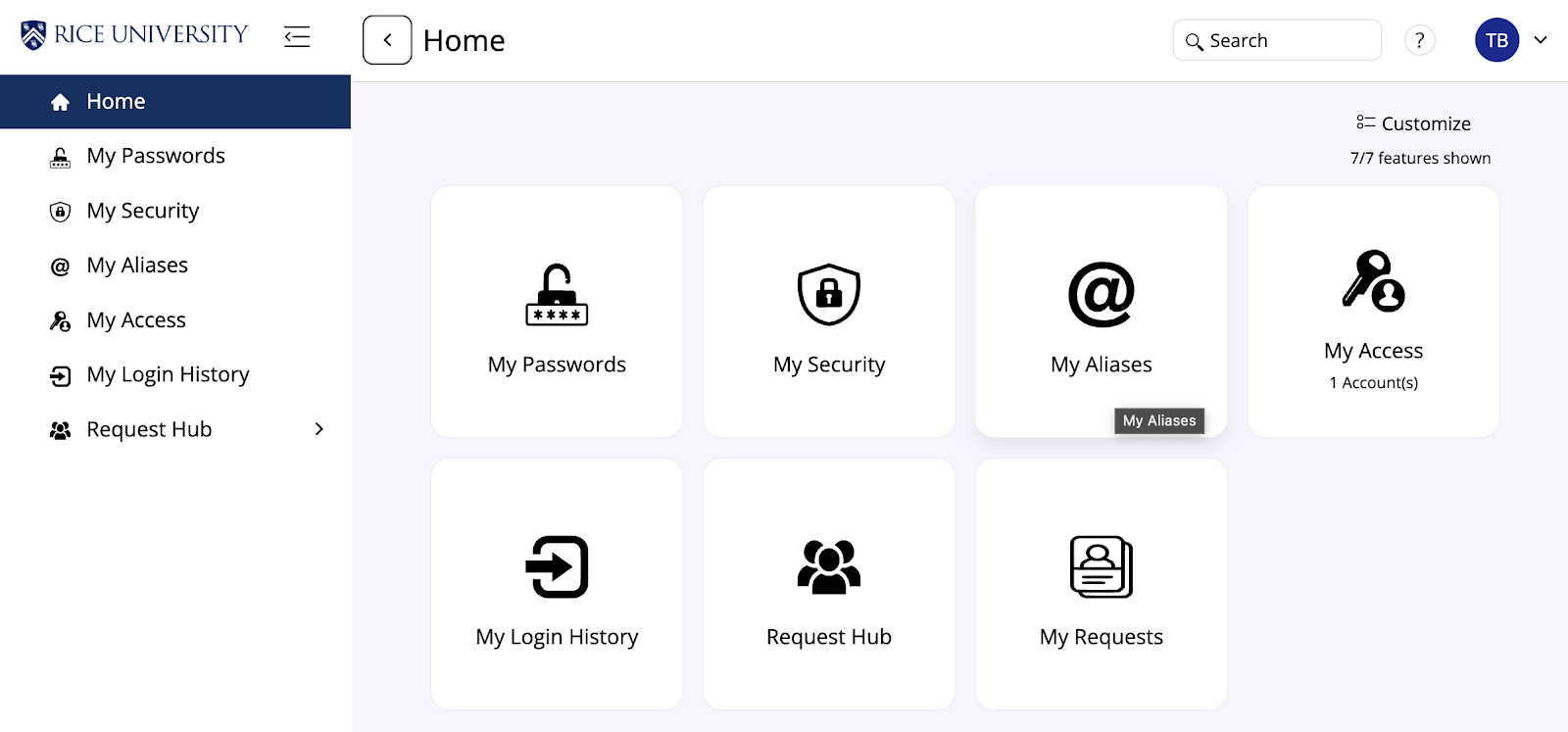 screenshot of the WhooRU homepage