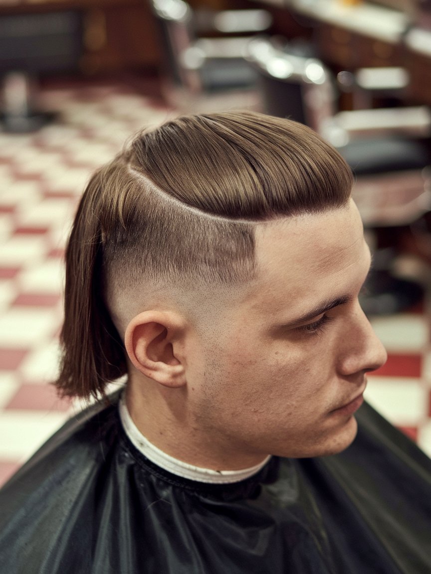 6. Vintage Mullet Fade