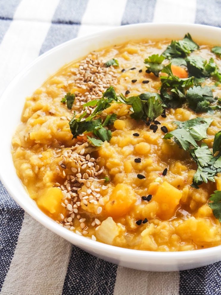 butternut squash and lentil soup