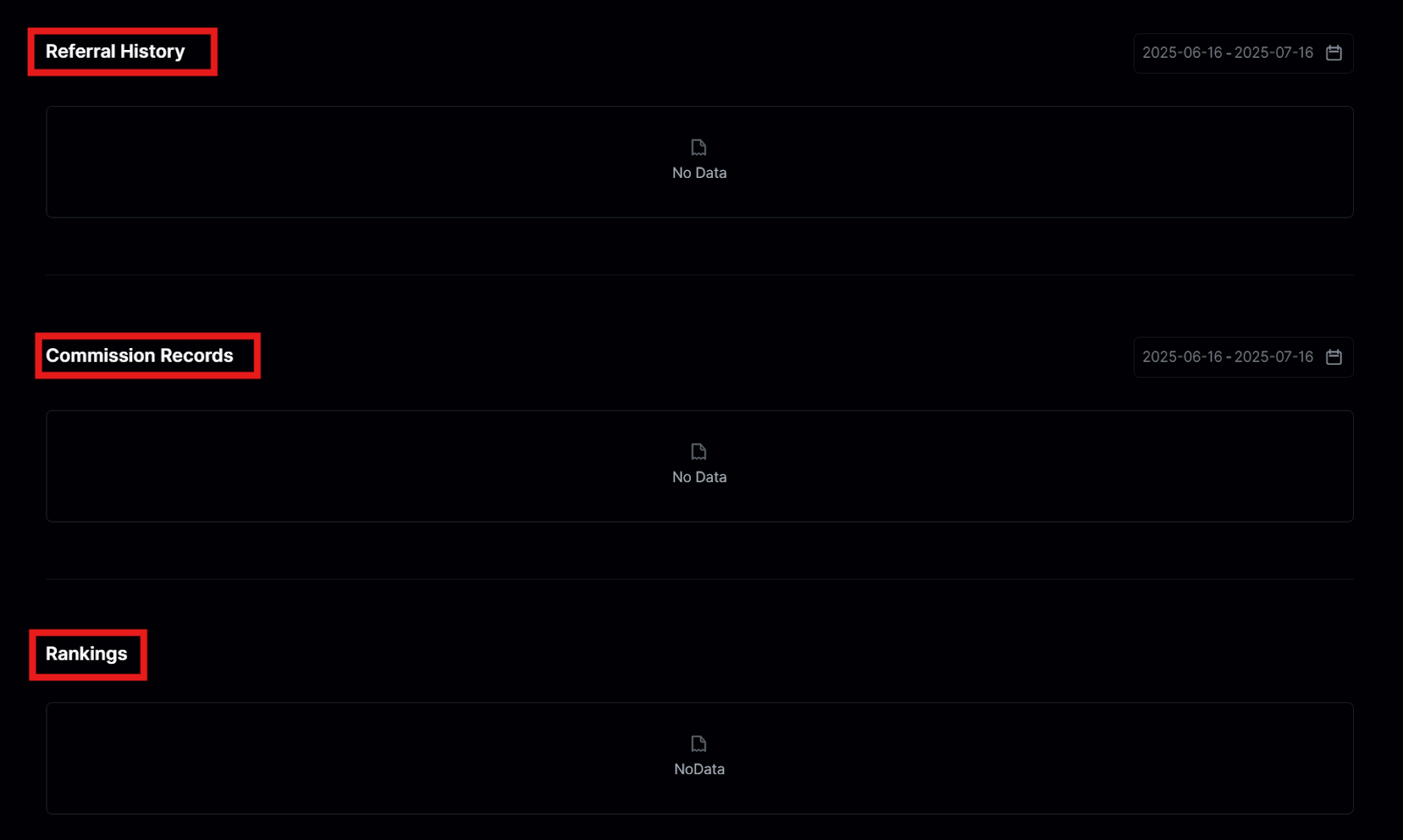 LeveX Referral History