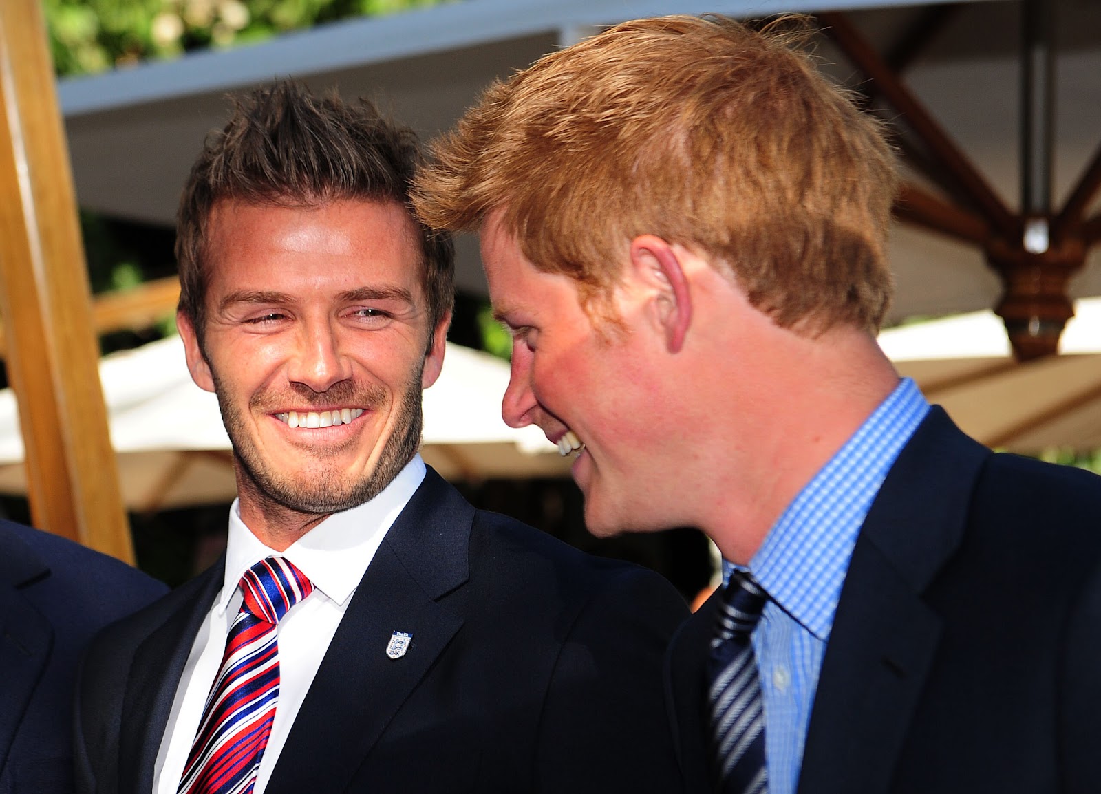 David Beckham and Prince Harry