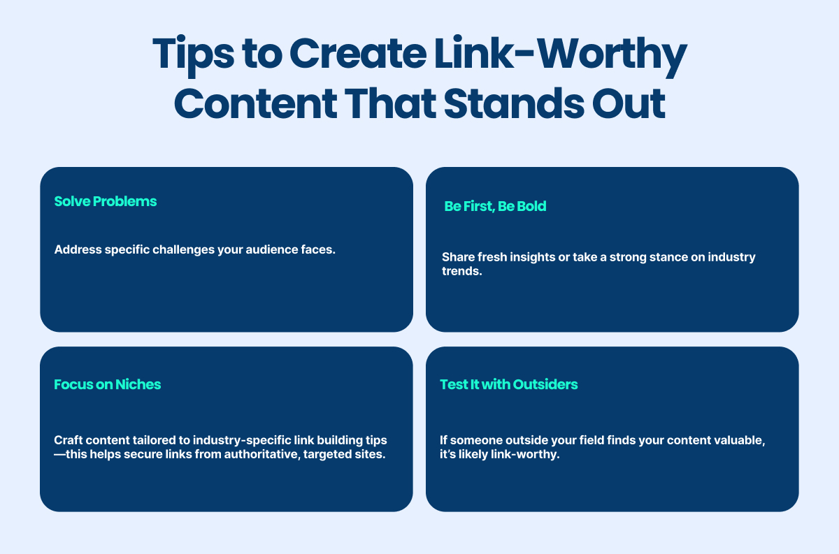 tips to create link- worthy content 