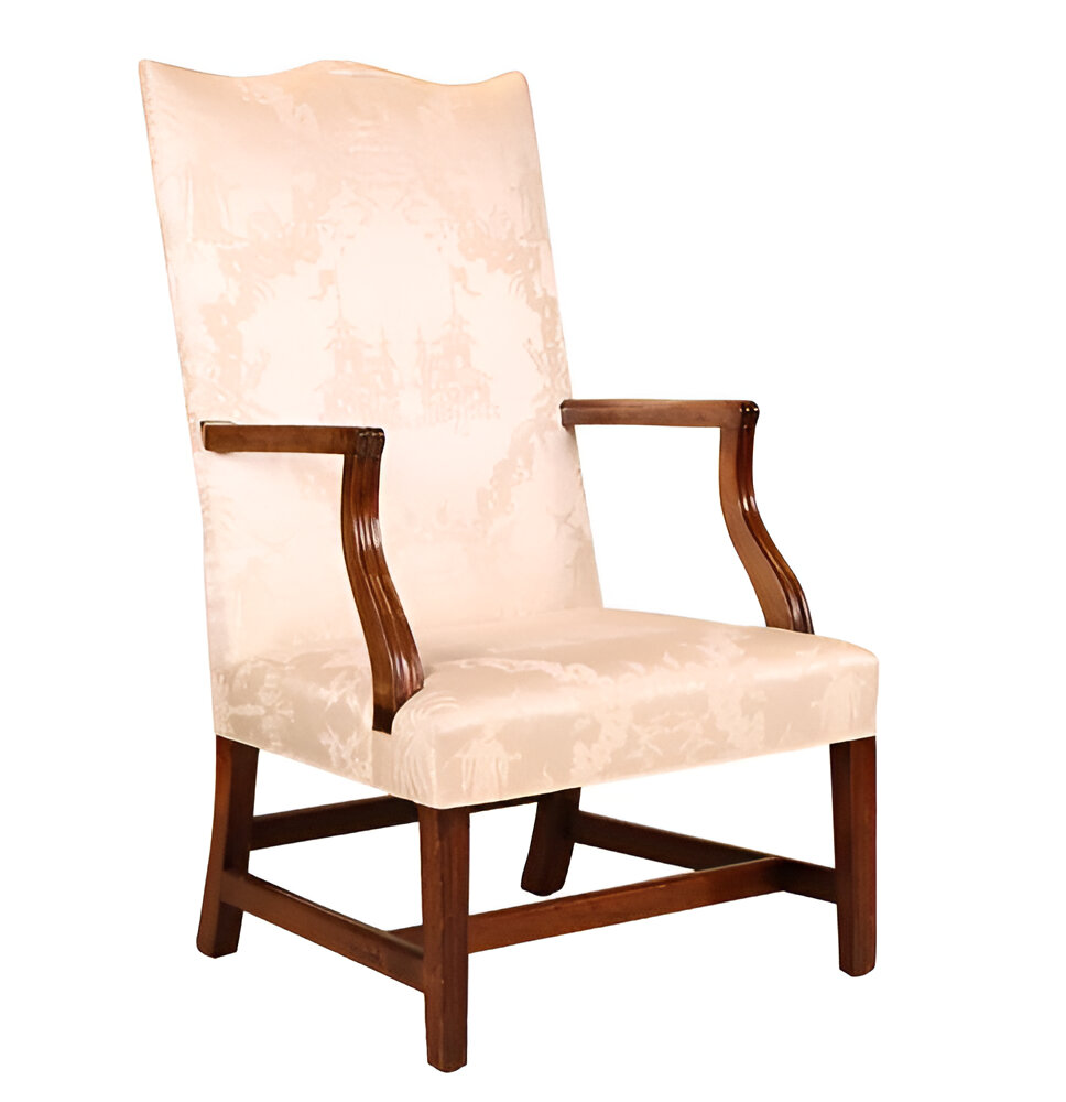 Chippendale Walnut Lolling Chair