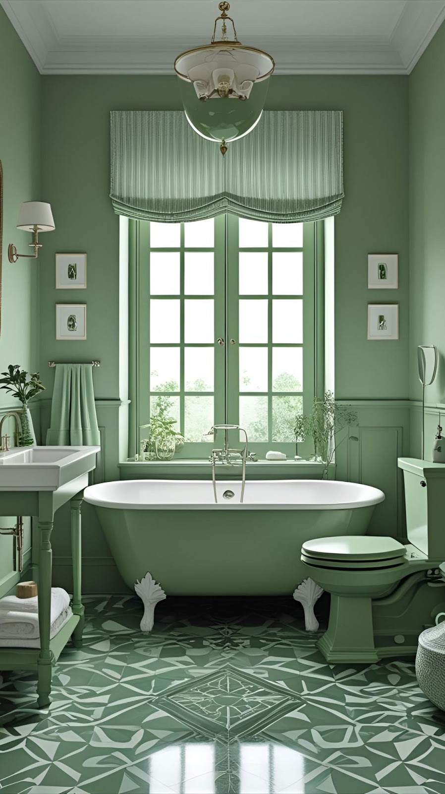 Monochrome Sage Green