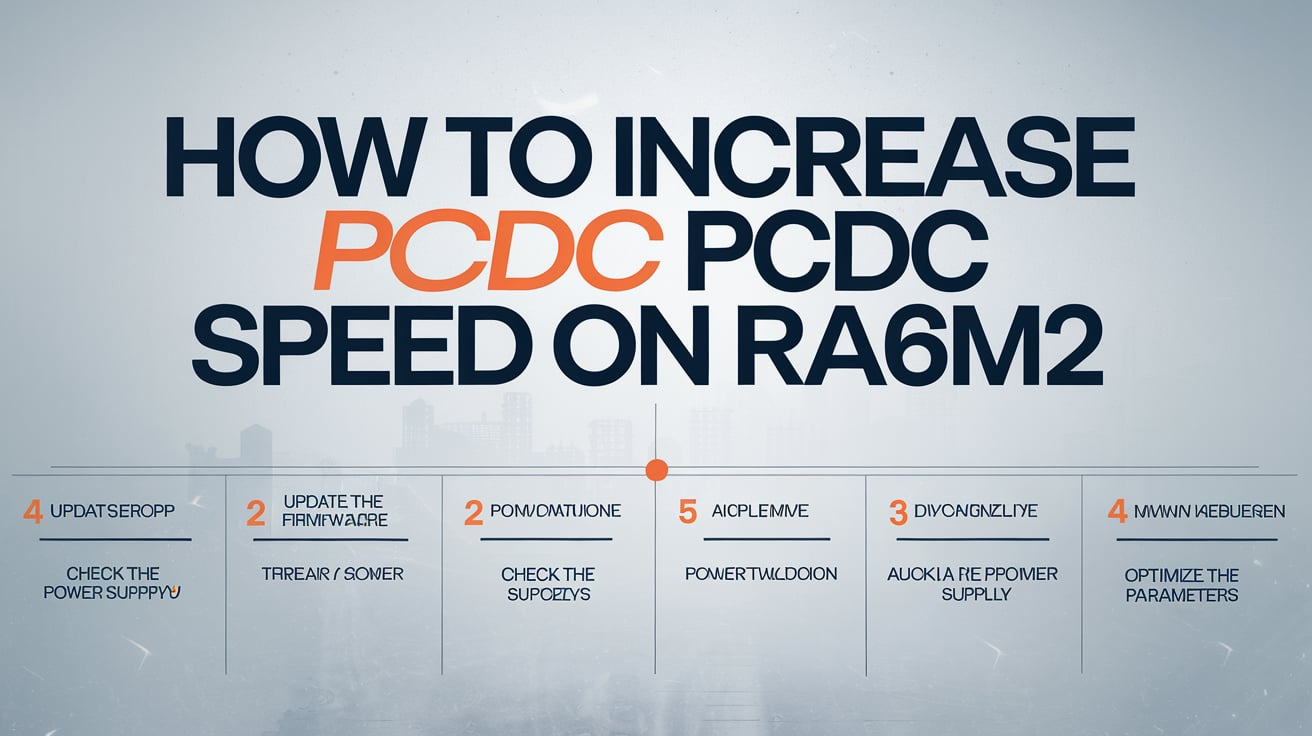 pcdc speed on ra6m2