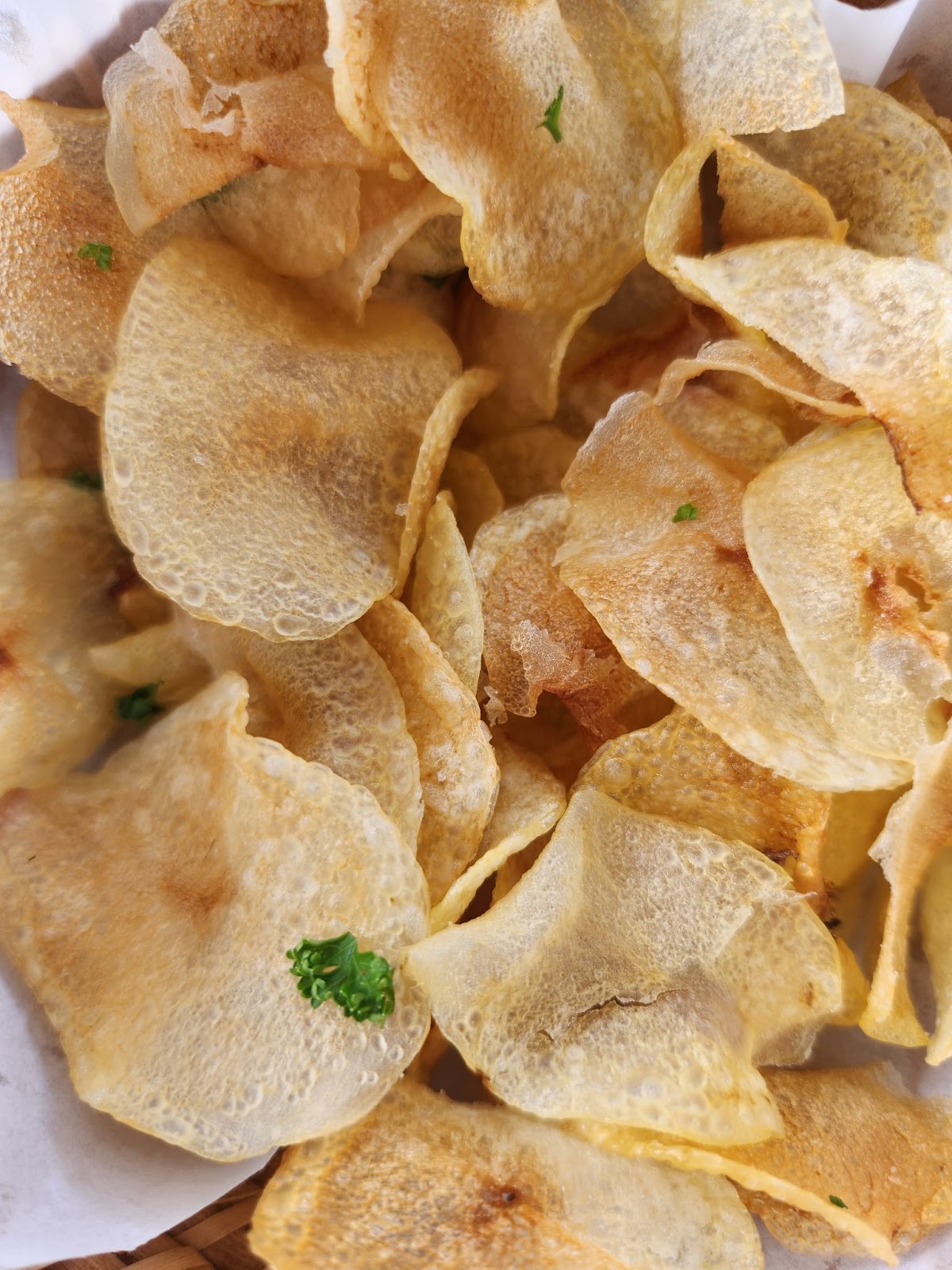 Manna Kitchen's Basket of Paper Thin Potatoes
