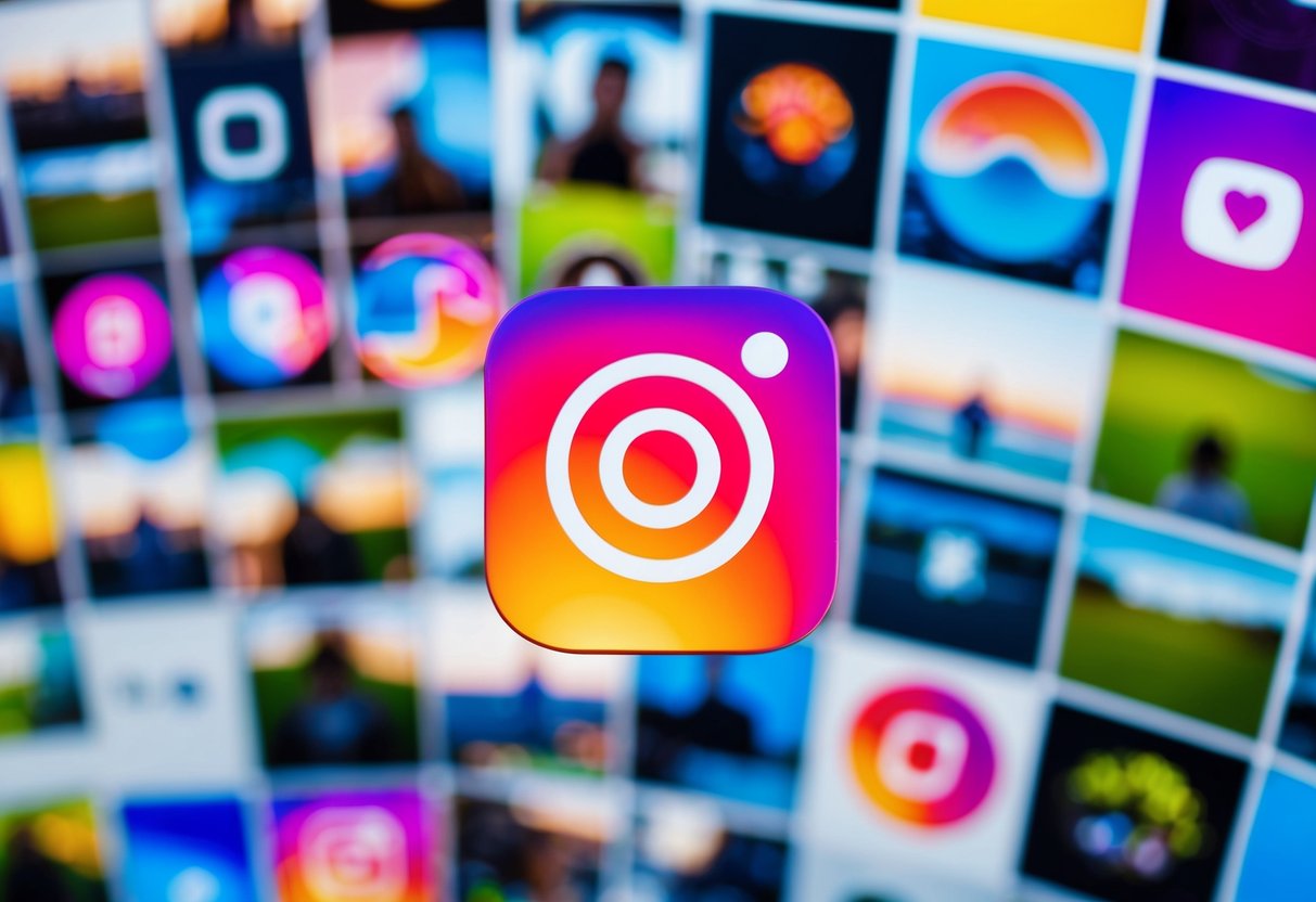 Um feed vibrante no Instagram com conteúdo envolvente e visuais atraentes, atraindo um número crescente de seguidores.