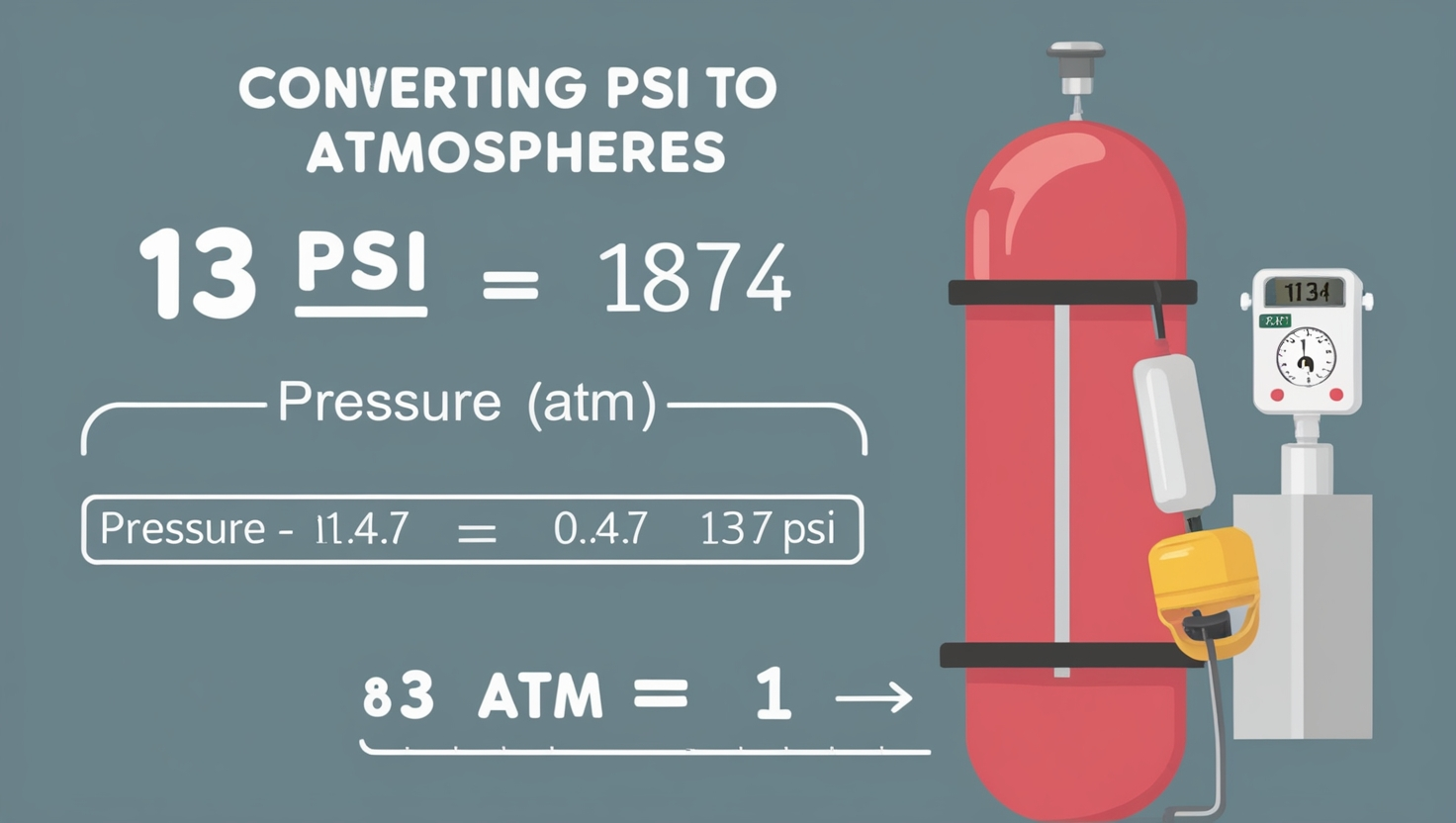 How Many Atmospheres Is 13 PSI in Hyperbaric Chamber