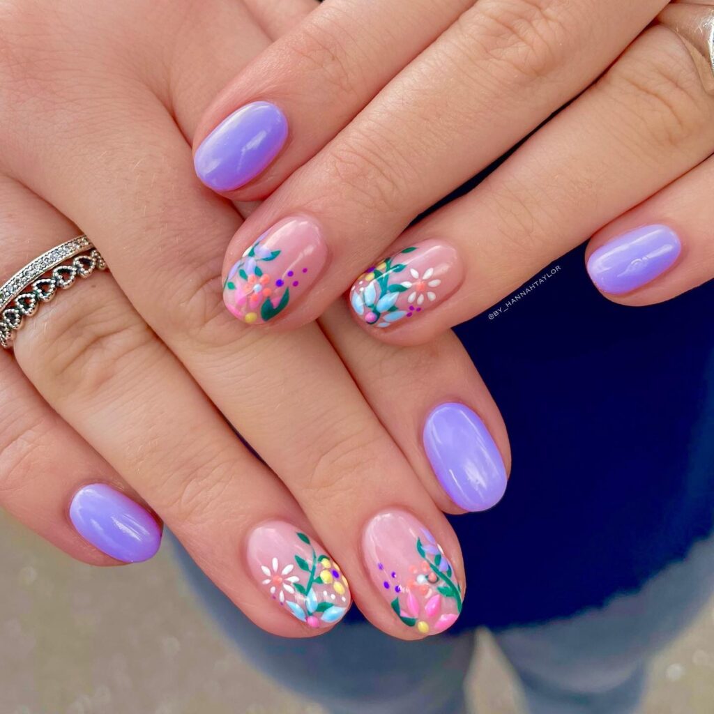 Assortment of Easter nail designs showcasing spring nails with pastel colors, including cute Easter nails and acrylic Easter nails designs