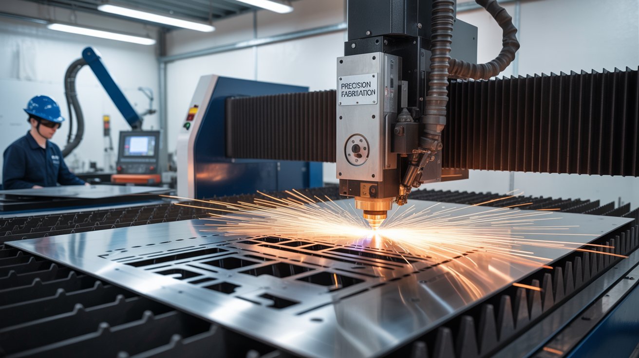 Laser Cutting and Bending Service for industrial metal parts.