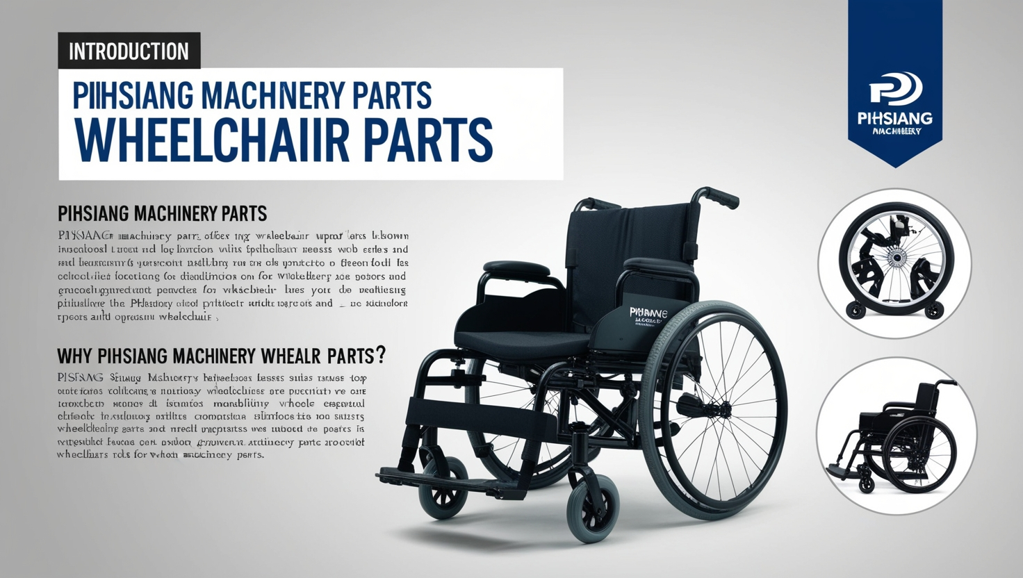 Pihsiang Machinery Parts Wheelchair Parts