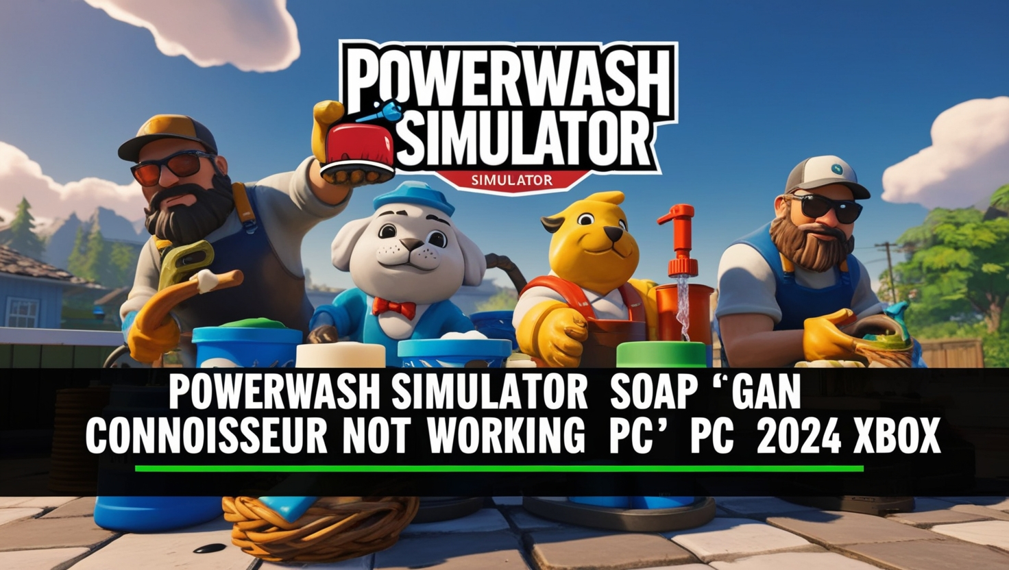 PowerWash Simulator Soap Connoisseur not working PC 2024 Xbox