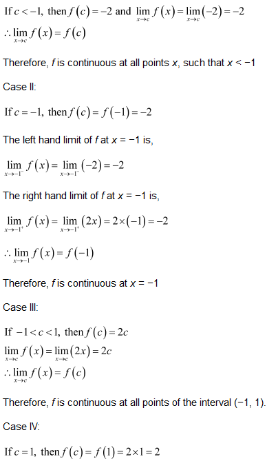 NCERT Solutions class 12 Continuity & Differentiability