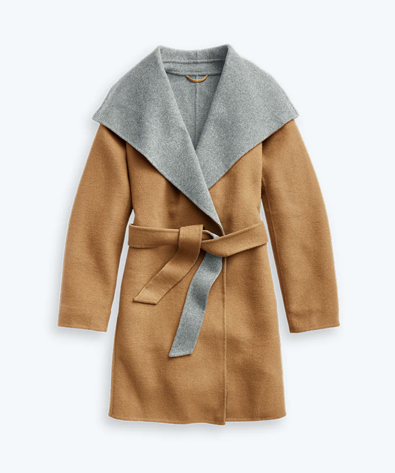 The Warmest Wool Wrap Coat at Summersault 